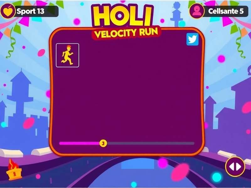 Holi Velocity Run Gameplay - Colorful festival running adventure